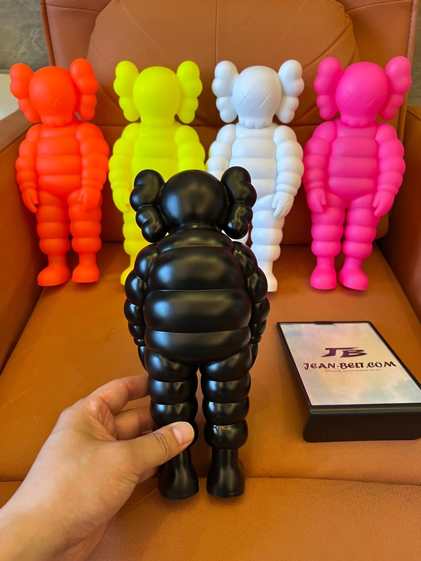 KAWS inspired set of 5 colorful vinyl figures