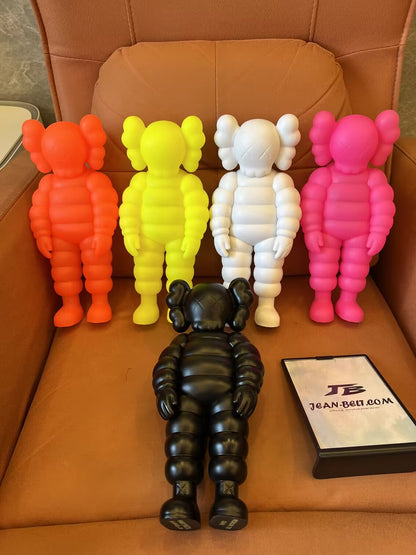 KAWS inspired set of 5 colorful vinyl figures