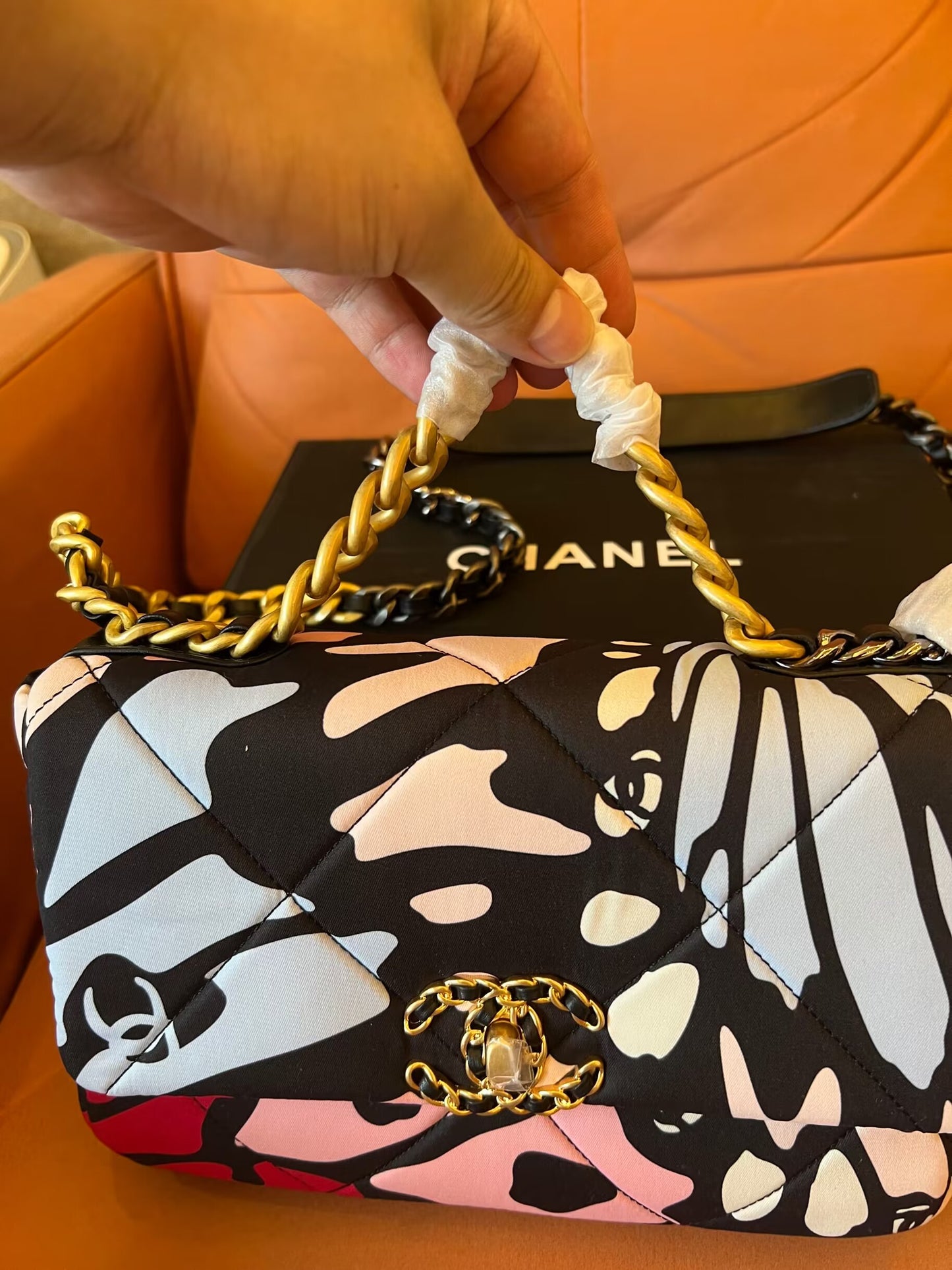 Chanel multicolor  flap handbag