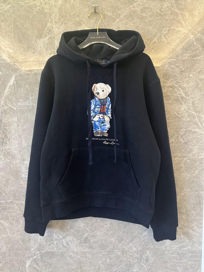 Ralph Lauren polo bear graphic hoodie - black