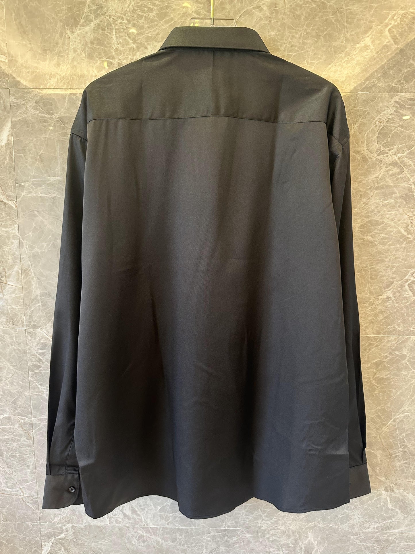 Prada black long-sleeve button-up shirt