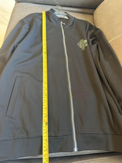 Louis Vuitton clover embroidered zip-up tracksuit set