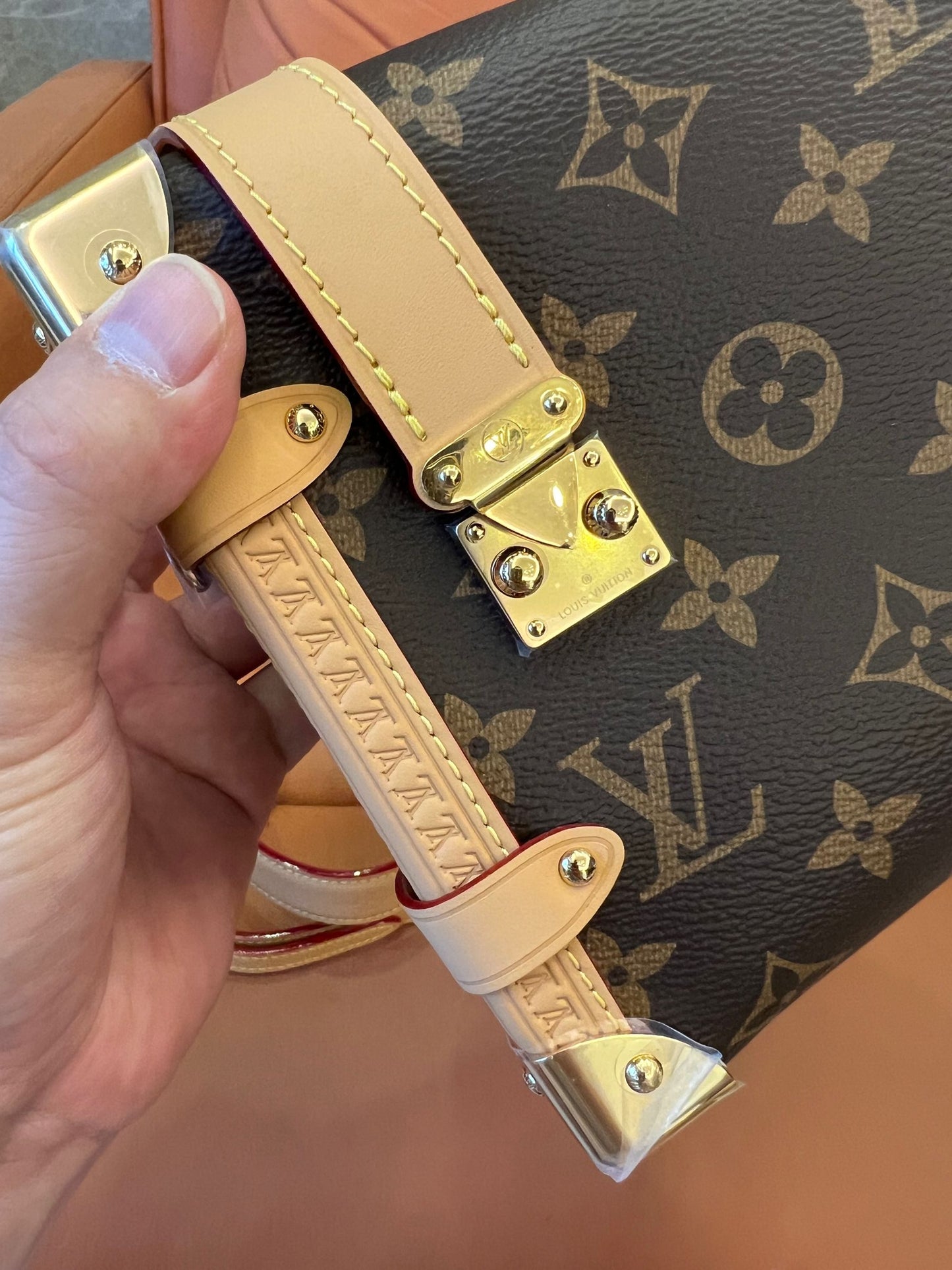 Louis Vuitton side trunk mm canvas trunk bag monogram