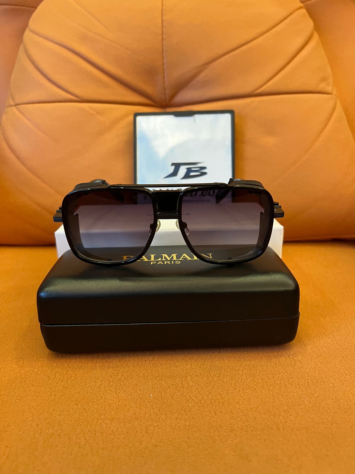 Balmain pilot-style sunglasses