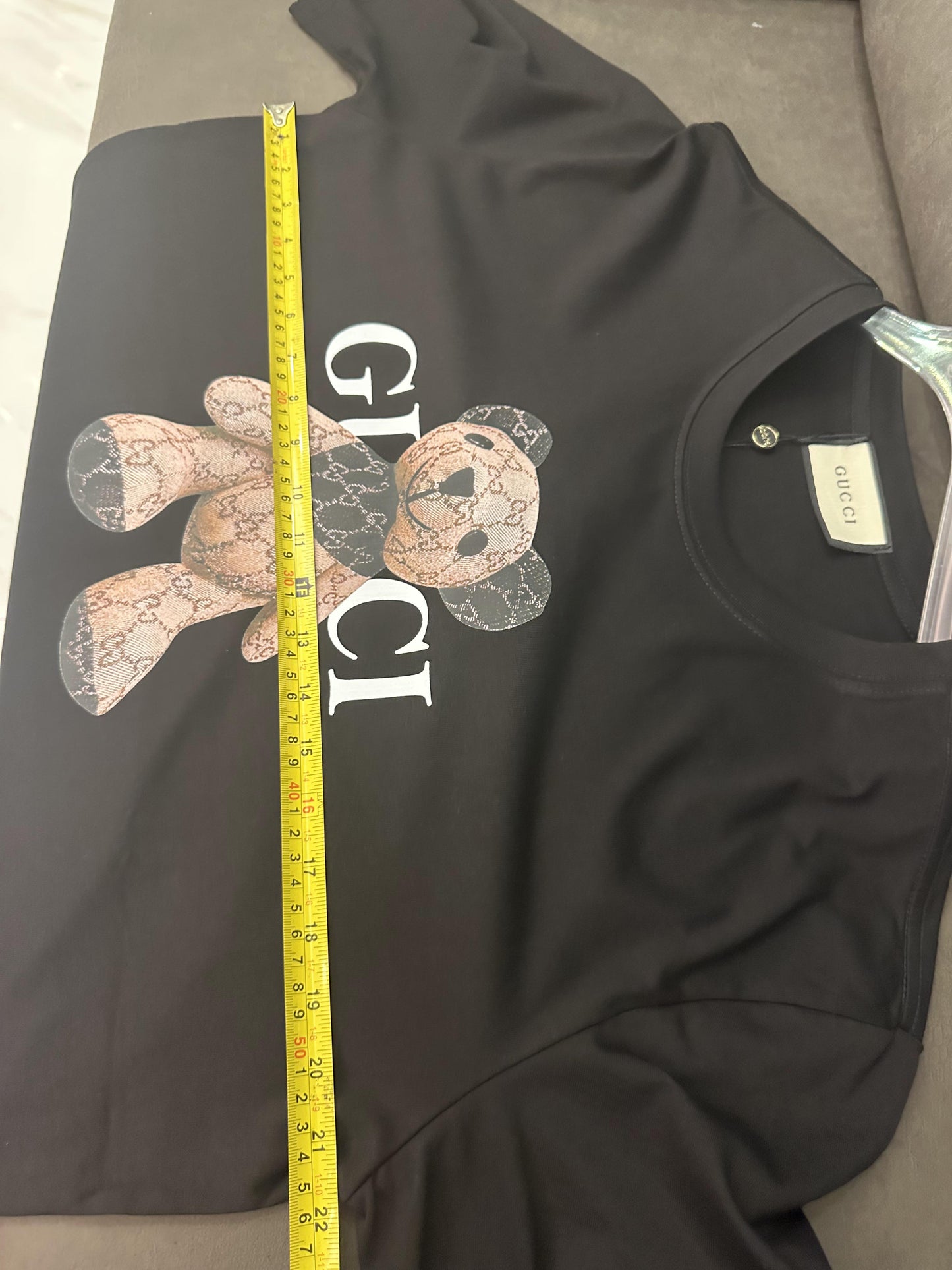 Gucci teddy bear black t-shirt