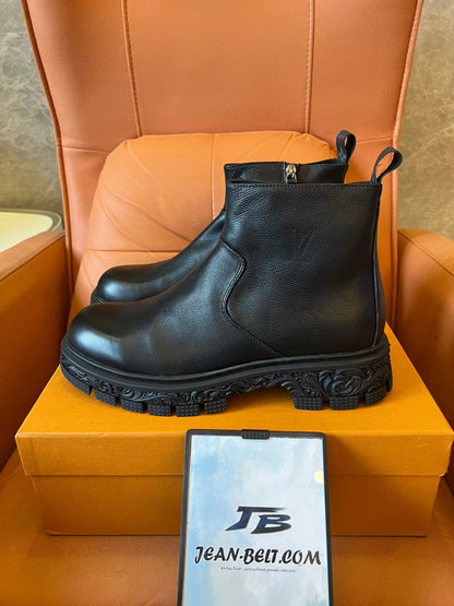 Louis Vuitton baroque chelsea boot black