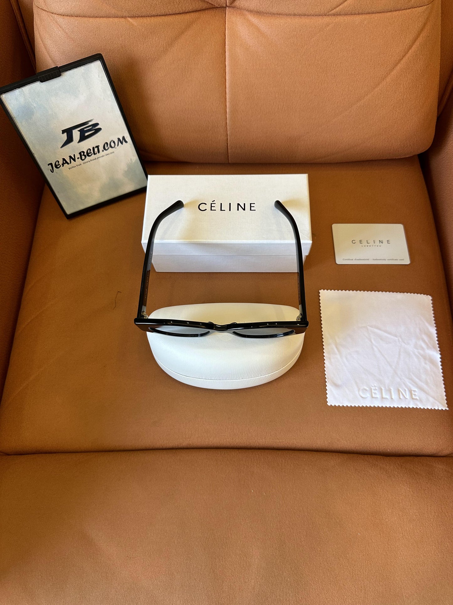 Celine Triomphe black square sunglasses