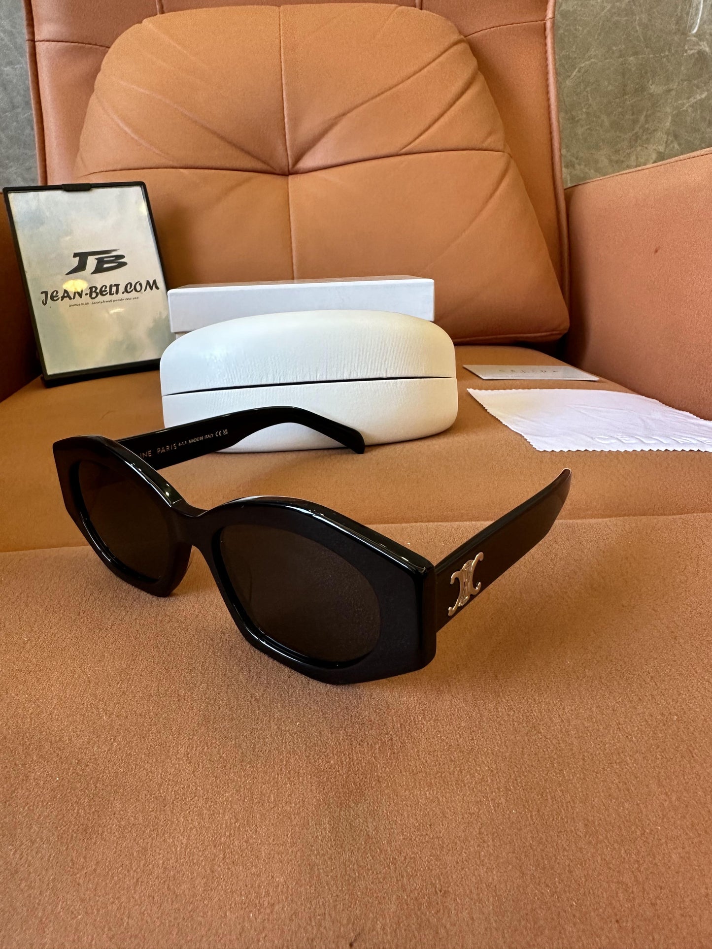 Celine Triomphe black square sunglasses