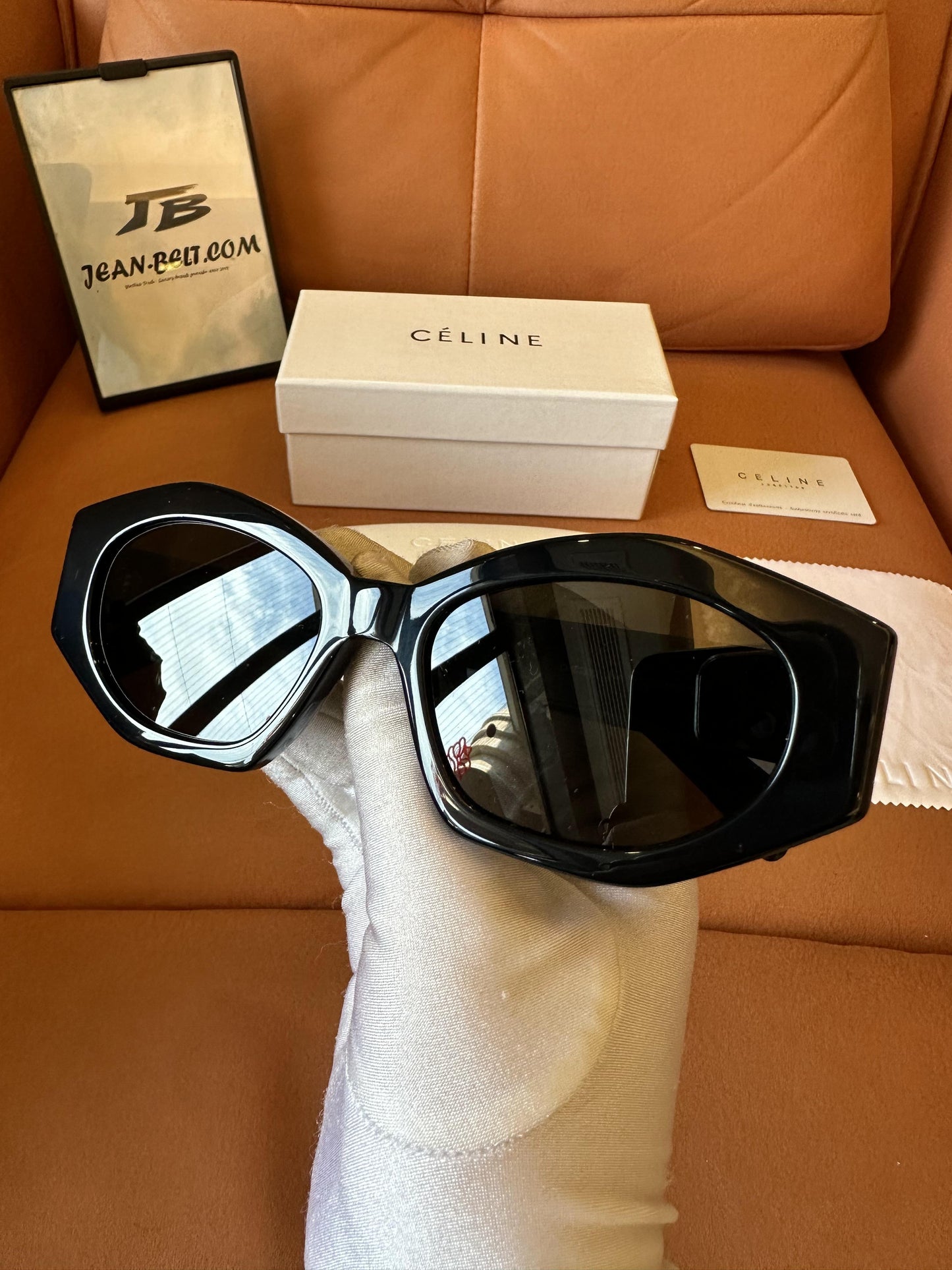 Celine Triomphe black square sunglasses