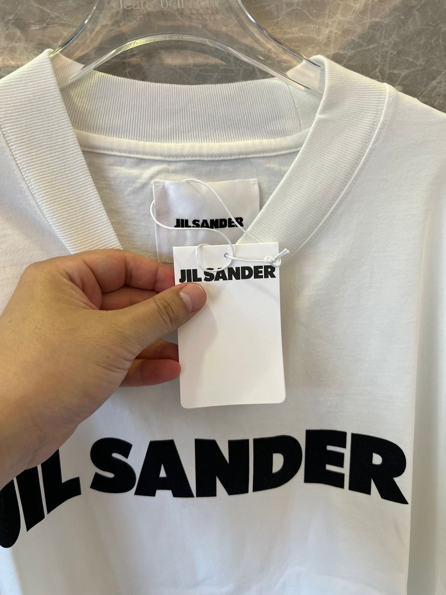 Jil Sander print cotton t-shirt - white