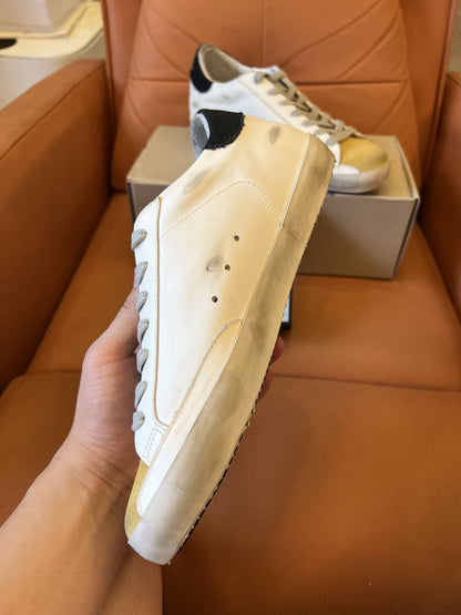 Golden Goose superstar sneakers white blue