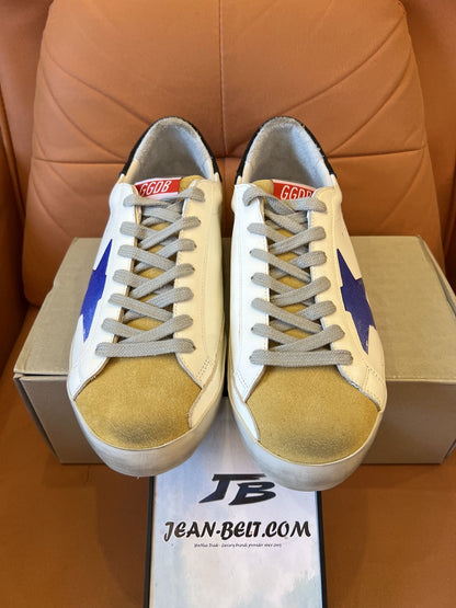 Golden Goose superstar sneakers white blue