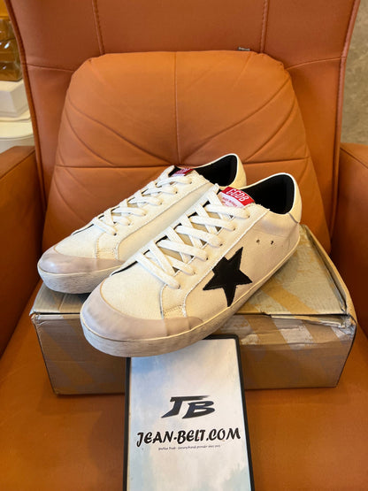 Golden Goose superstar sneakers in white leather