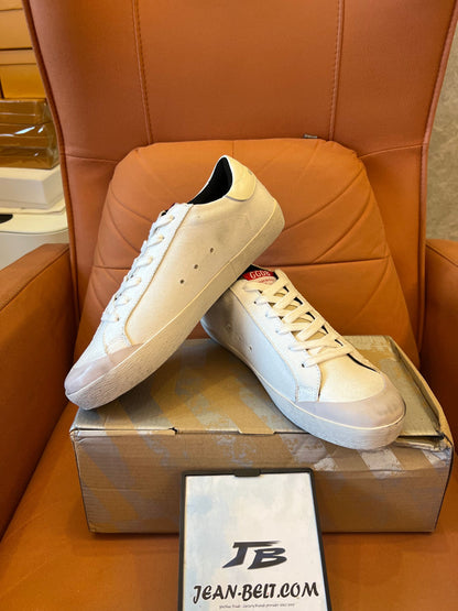 Golden Goose superstar sneakers in white leather