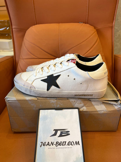 Golden Goose superstar sneakers in white leather