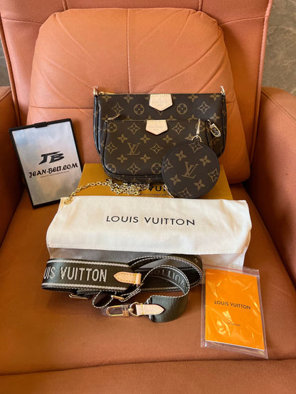 Louis Vuitton multi pochette accessoires leather crossbody bag