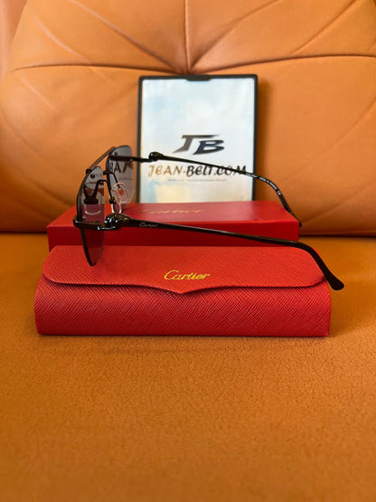 Cartier Rimless Rectangle Sunglasses - Panthère de Cartier Edition