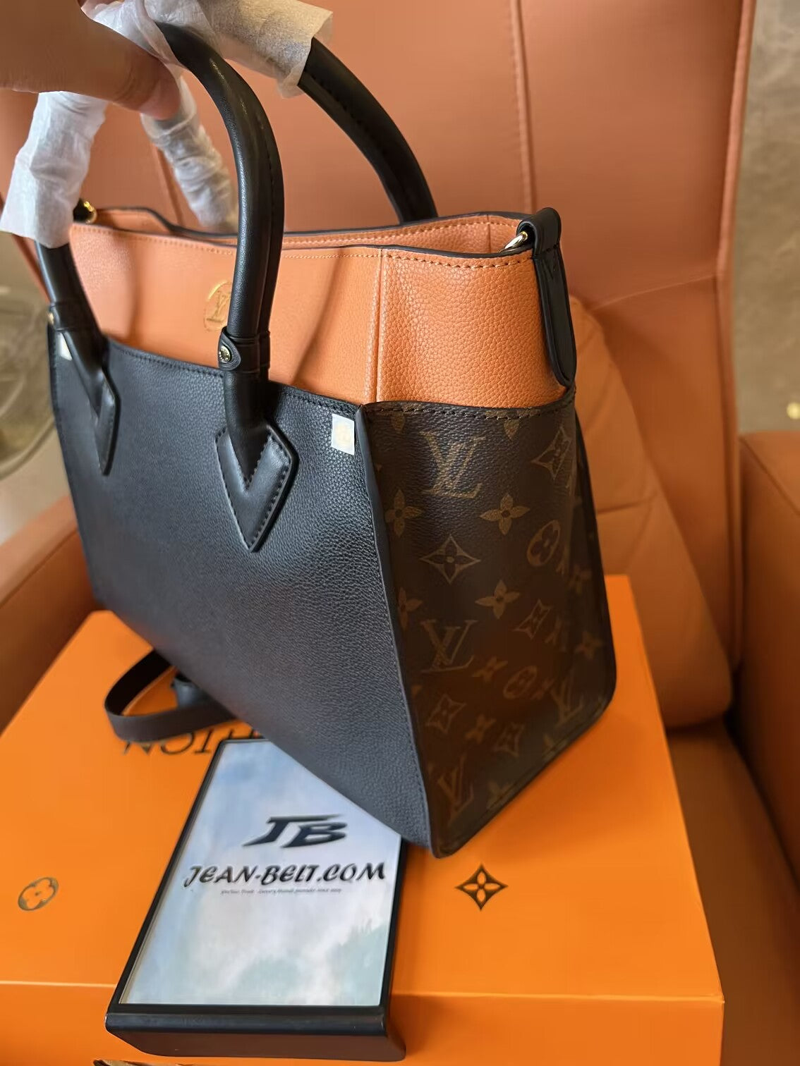 Louis Vuitton on my side tote