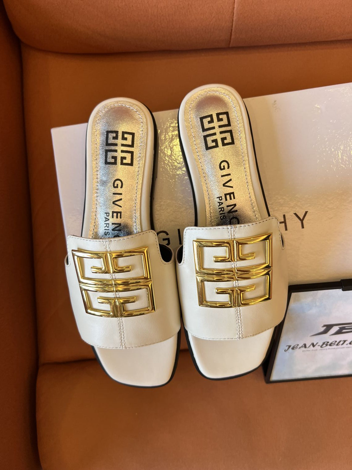 Givenchy women's white 4g logo sandals