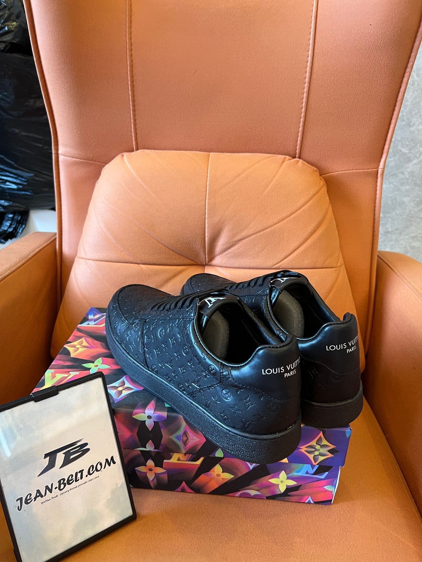 Louis Vuitton Rivoli sneakers black mini monogram