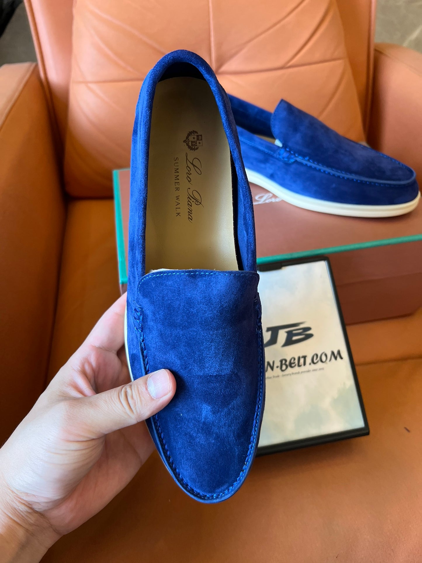 Loro Piana loafers for unisex blue