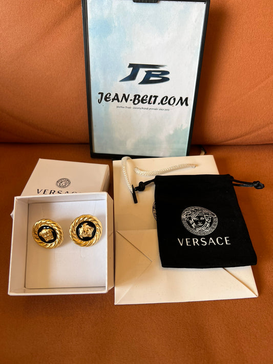 Versace Medusa gold earrings