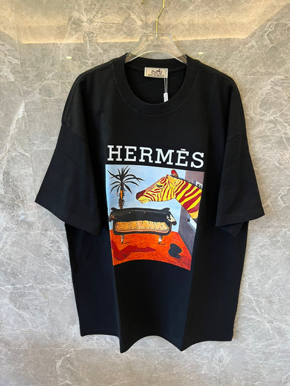 Hermès zebra print graphic t-shirt