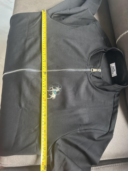 Hermès Carousel embroidered black tracksuit set