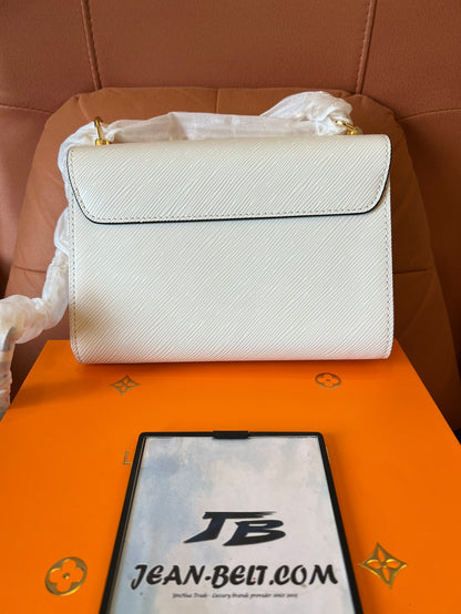 Louis Vuitton white epi leather twist mm shoulder bag