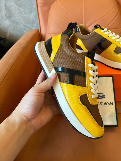 Hermes sneaker in yellow&brown