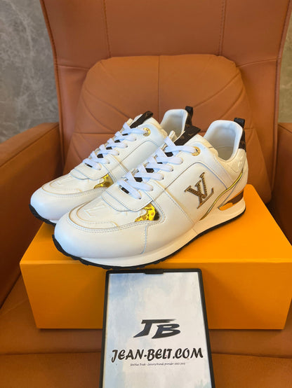 Louis Vuitton Run Away leather trainers