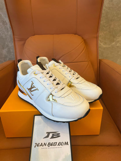 Louis Vuitton Run Away leather trainers