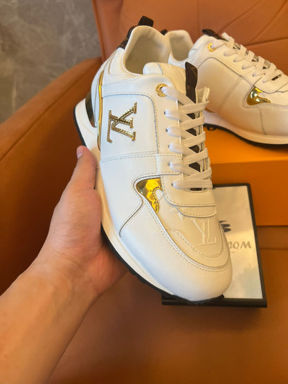 Louis Vuitton Run Away leather trainers