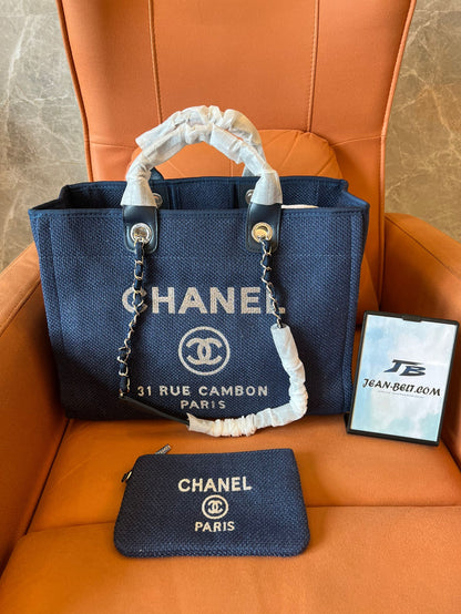 Chanel handbag navy blue