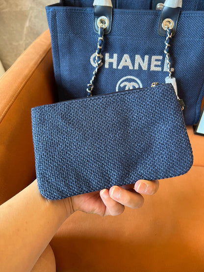 Chanel handbag navy blue