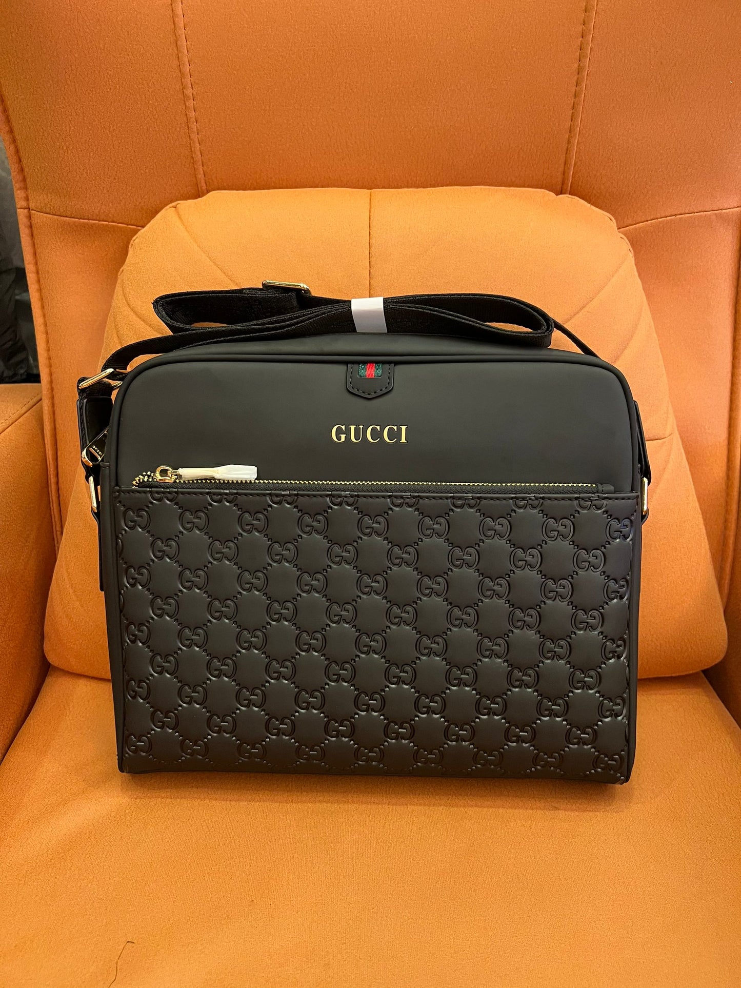 Gucci monogram men black bag