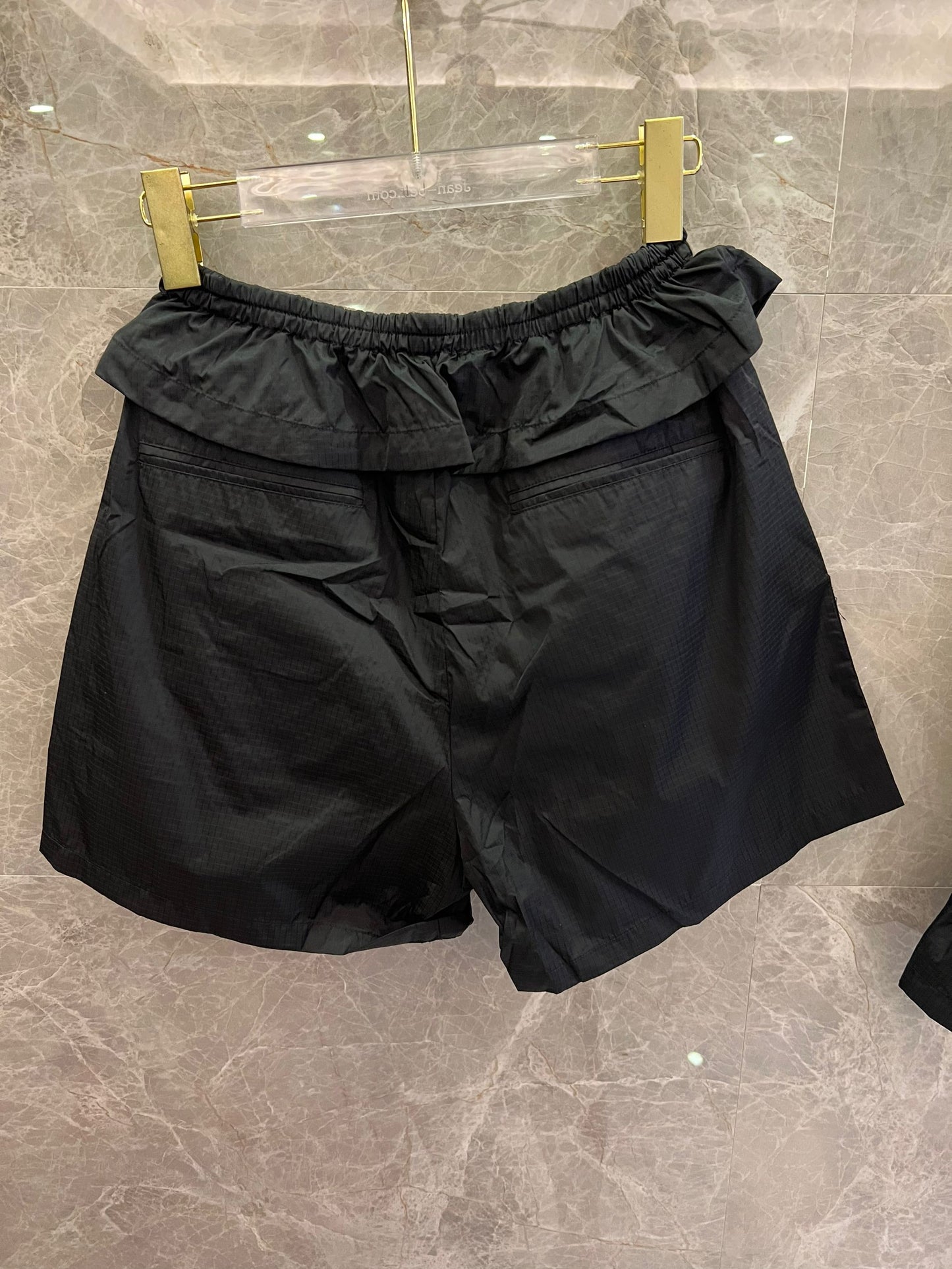 Louis Vuitton two-tone nylon vest and shorts set