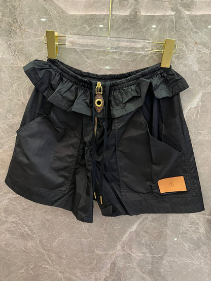 Louis Vuitton two-tone nylon vest and shorts set