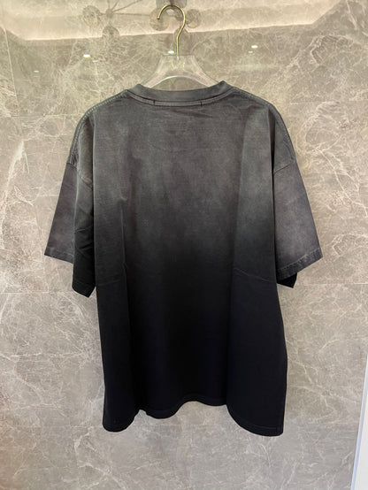 Alexander Wang gradient black t-shirt with orange logo