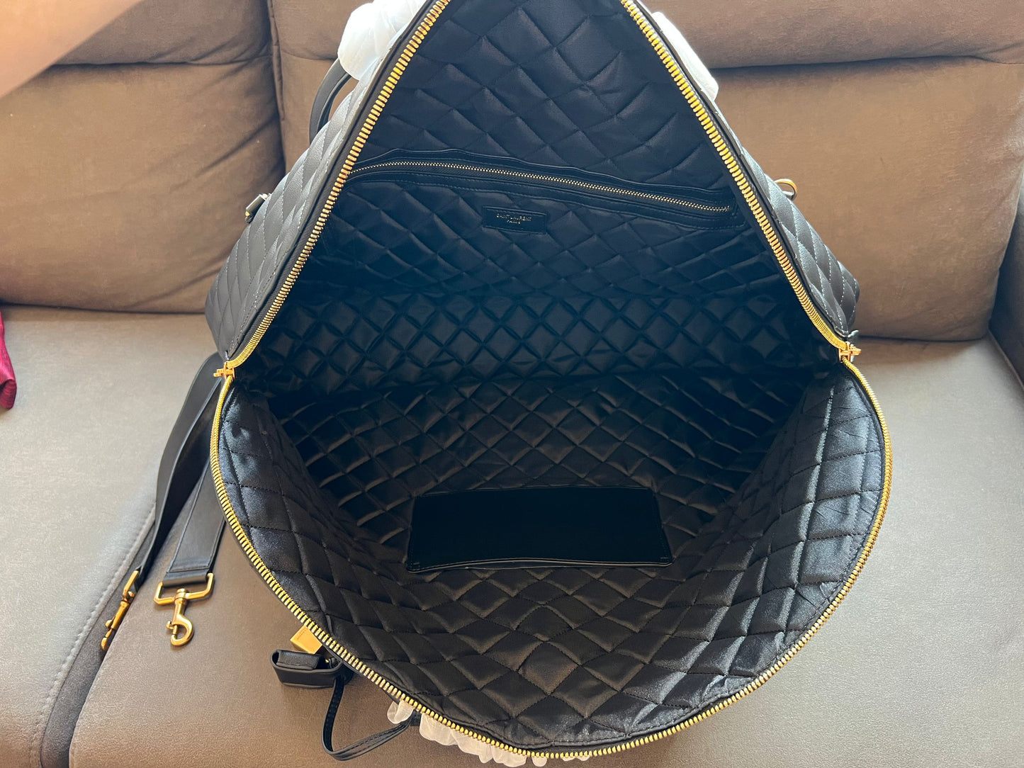 Saint Laurent es giant travel bag in smooth