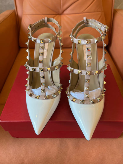 Valentino Rockstud rivet shoes high heels women′s shoes