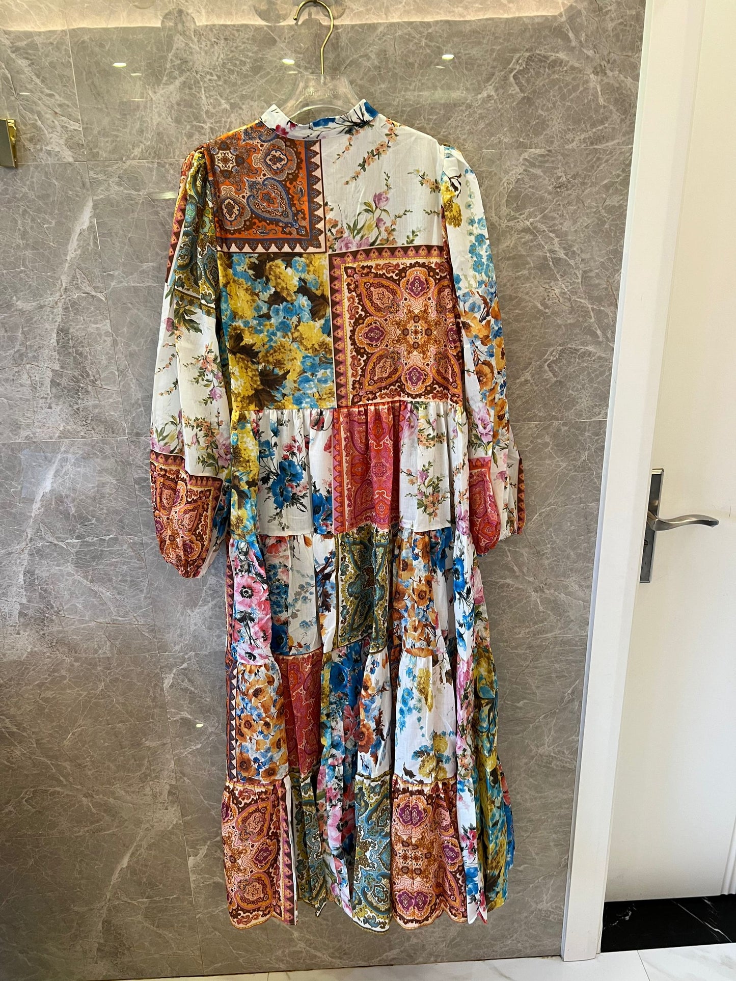 Zimmermann patchwork floral print maxi dress