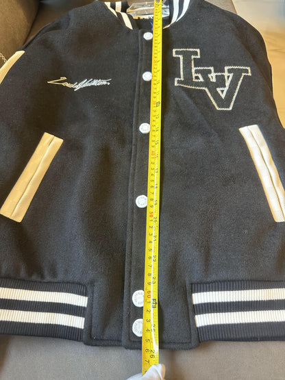 Louis Vuitton varsity bomber jacket with monogram and embroidered branding