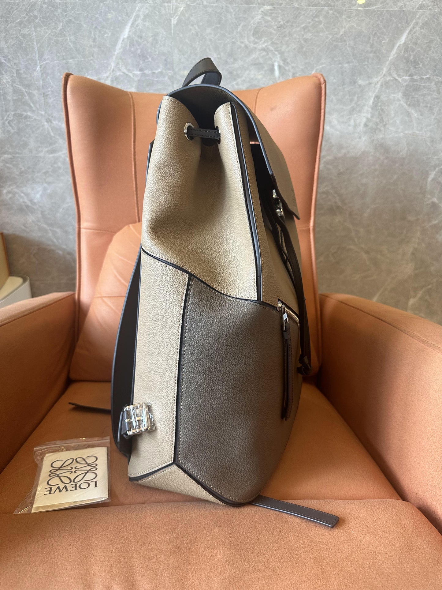 Loewe puzzle leather backpack