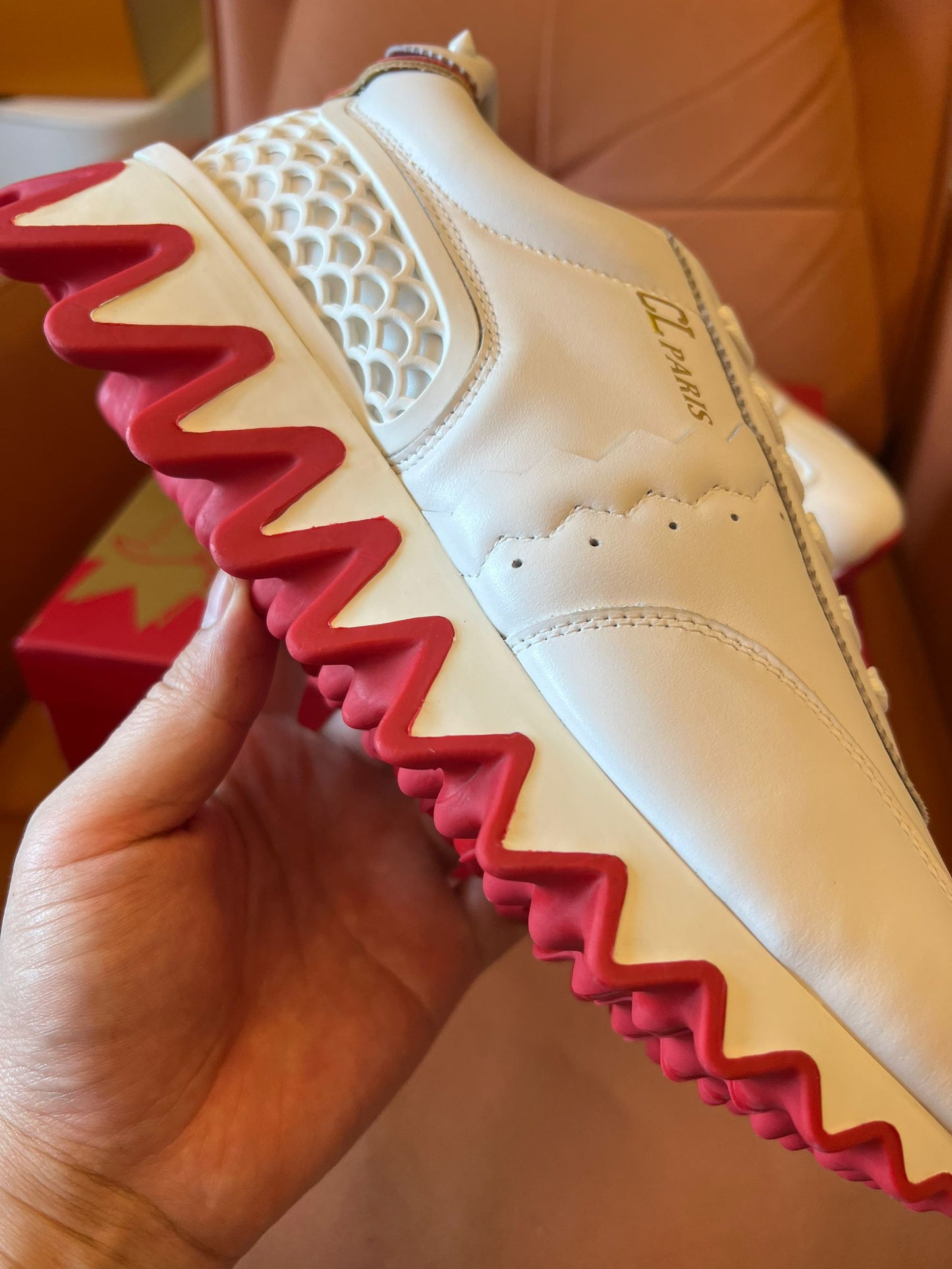 Christian Louboutin Loubishark leather sneakers