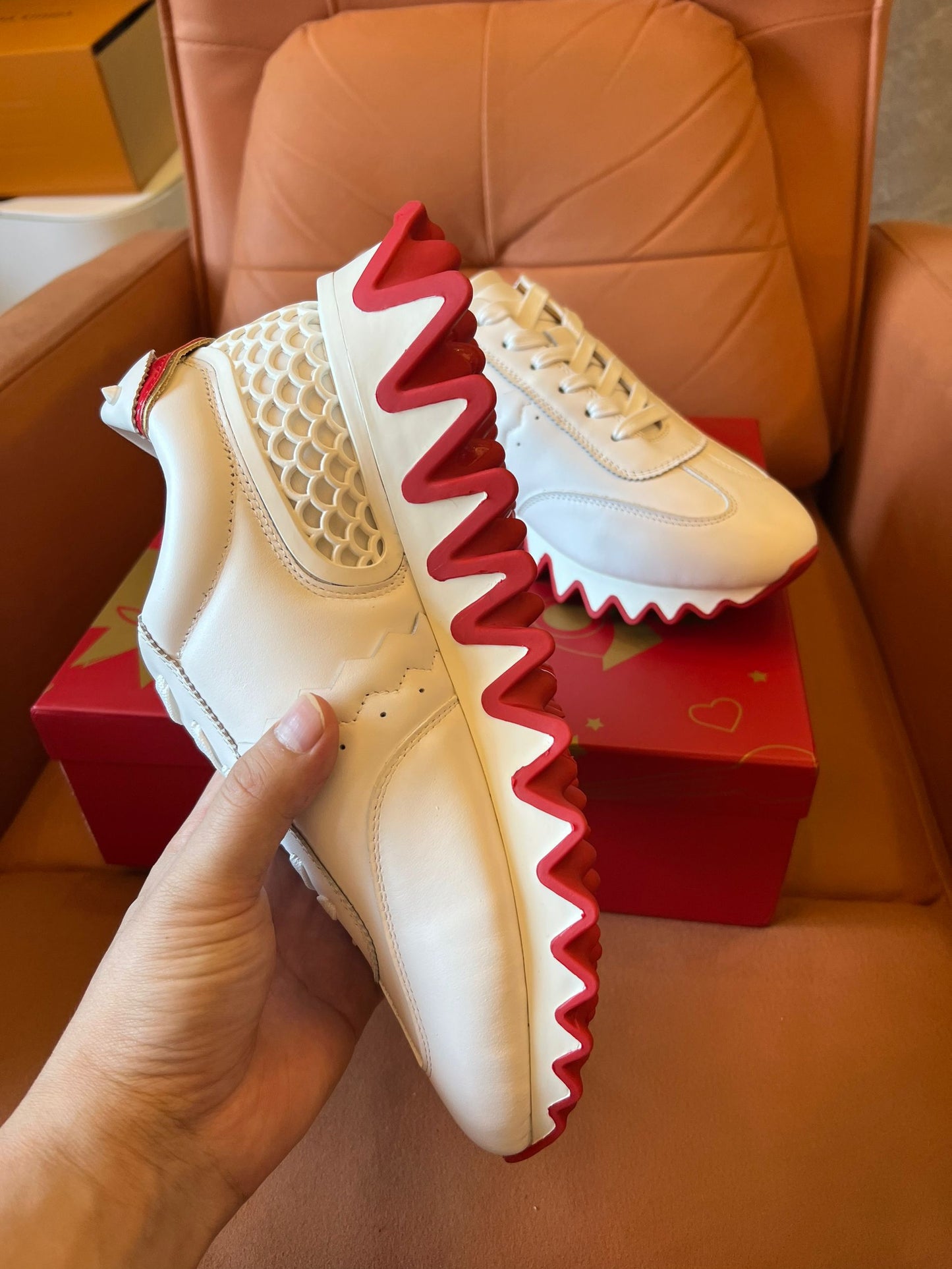 Christian Louboutin Loubishark leather sneakers