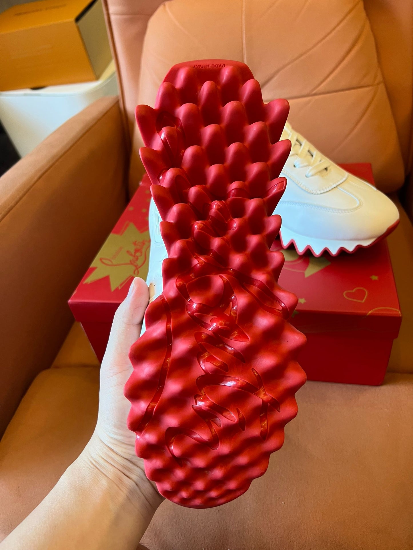 Christian Louboutin Loubishark leather sneakers