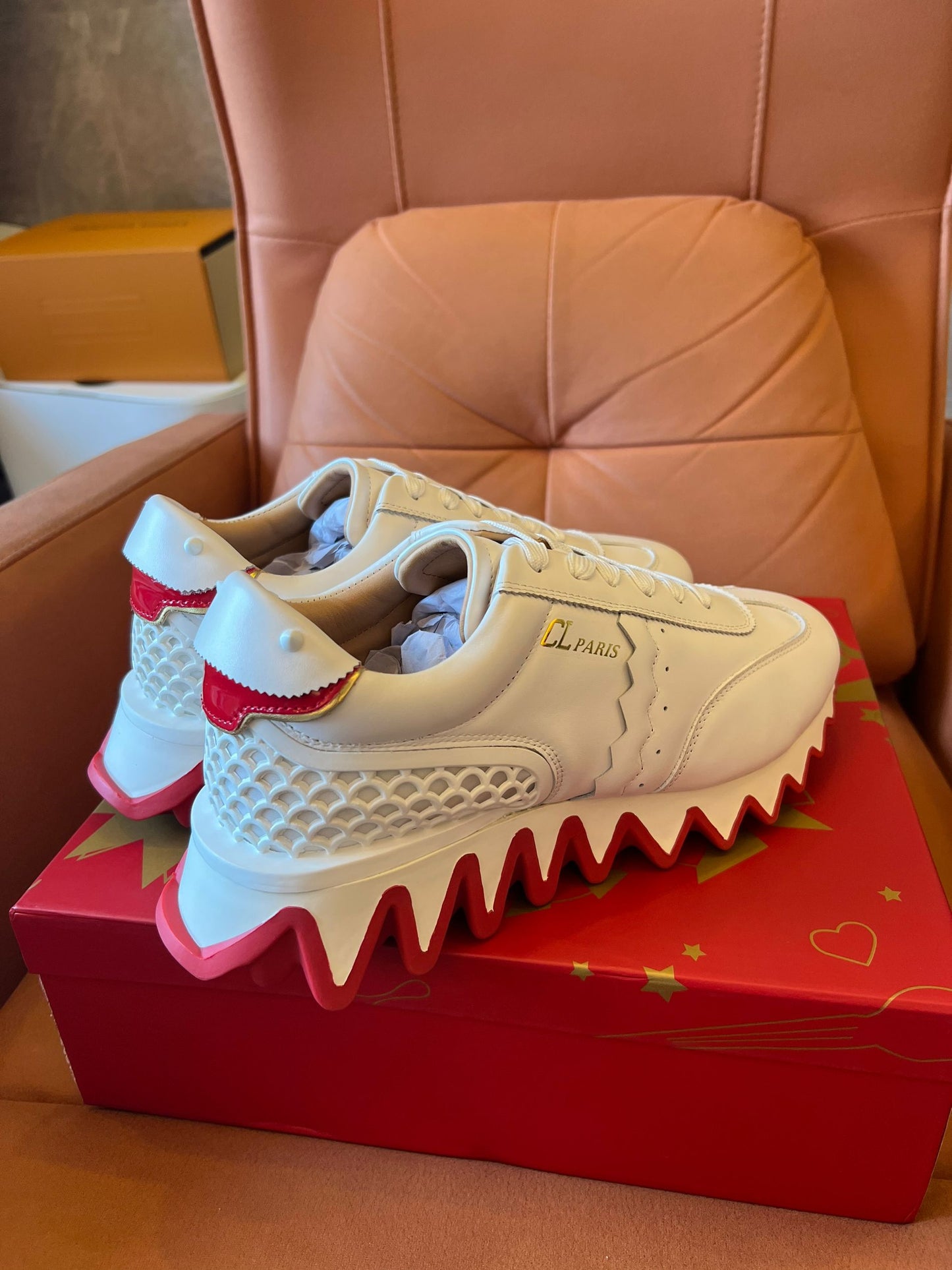 Christian Louboutin Loubishark leather sneakers