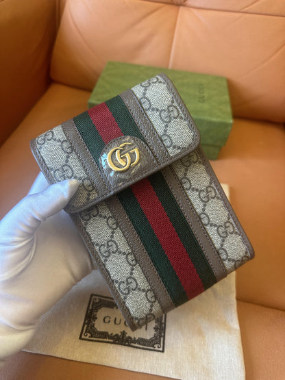 Gucci ophidia french flap wallet