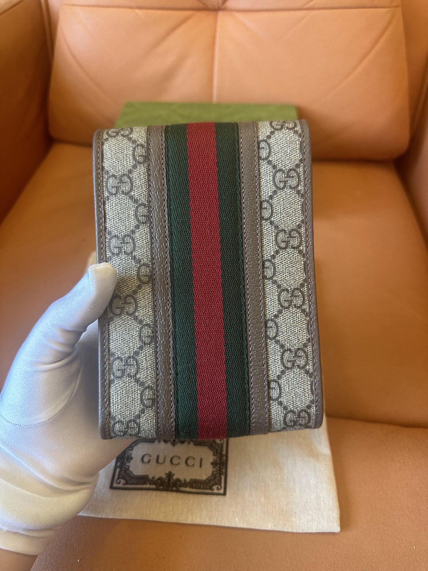 Gucci ophidia french flap wallet